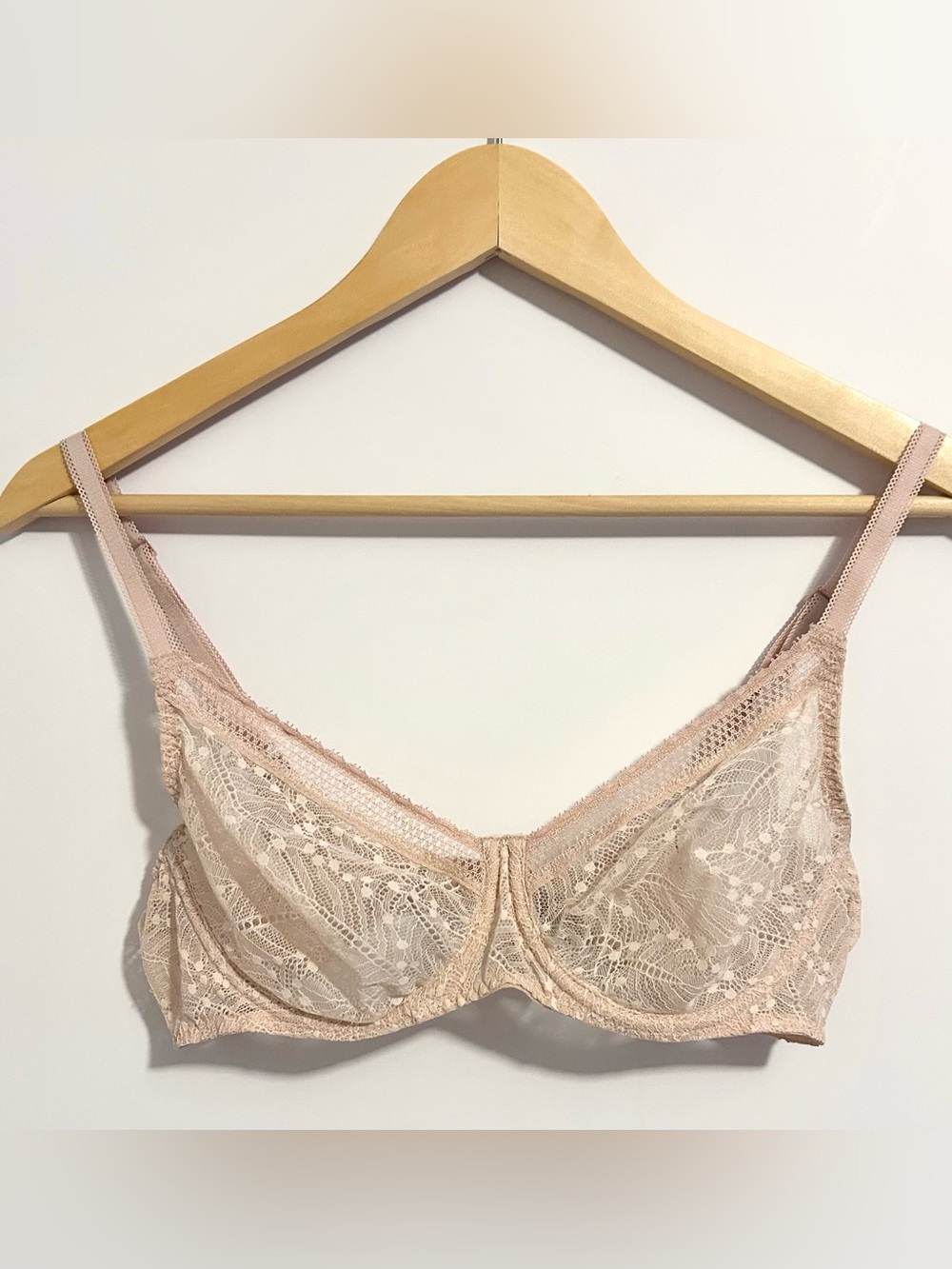 Simone Pérèle Comète Molded Full Cup Lace Bra Pink Sand 34C